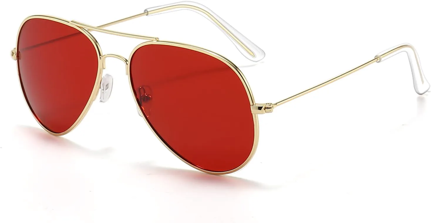 Солнцезащитные очки-авиаторы Outray для мужчин и женщин, поляризованные, с металлической оправой, для вождения, защита от УФ-излучения 400, Gold Frame/Red Lens
Солнцезащитные очки-авиаторы Outray для мужчин и женщин, поляризованные, с металлической оправой, для вождения, защита от УФ-излучения 400, Gold Frame/Red Lens
