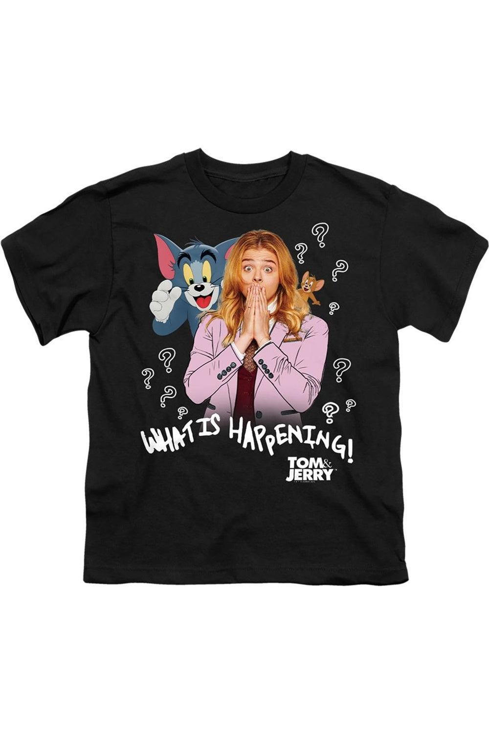 Футболка с коротким рукавом для детей "Tom And Jerry Movie: Что происходит" Gildan, черный 
Футболка с коротким рукавом для детей "Tom And Jerry Movie: Что происходит" Gildan, черный