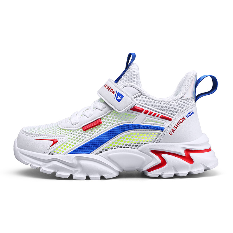 Дышащие низкие повседневные кроссовки для детей FIRS Kids, белый/синий 
Дышащие низкие повседневные кроссовки для детей FIRS Kids, белый/синий