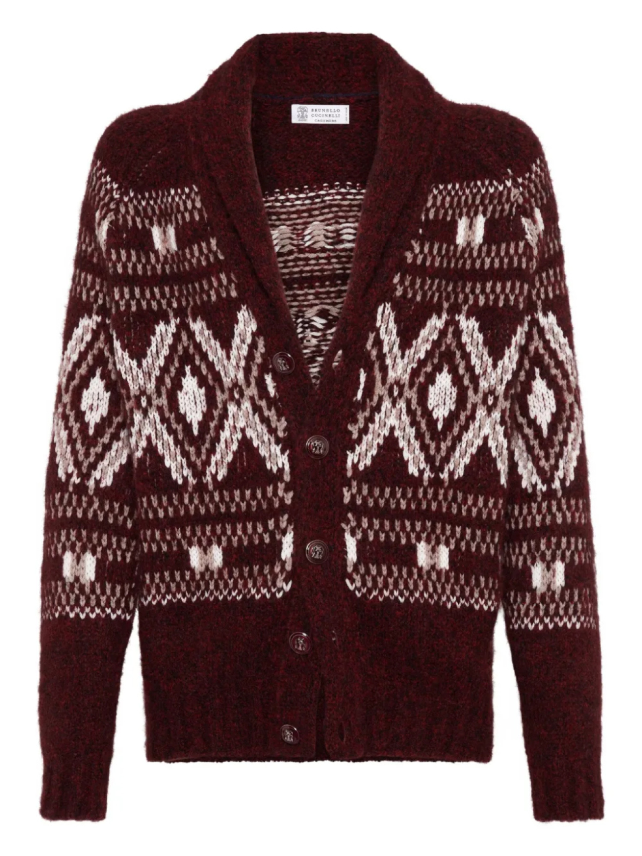 Узорчатый кардиган с шалевым воротником Brunello Cucinelli, красный
Узорчатый кардиган с шалевым воротником Brunello Cucinelli, красный