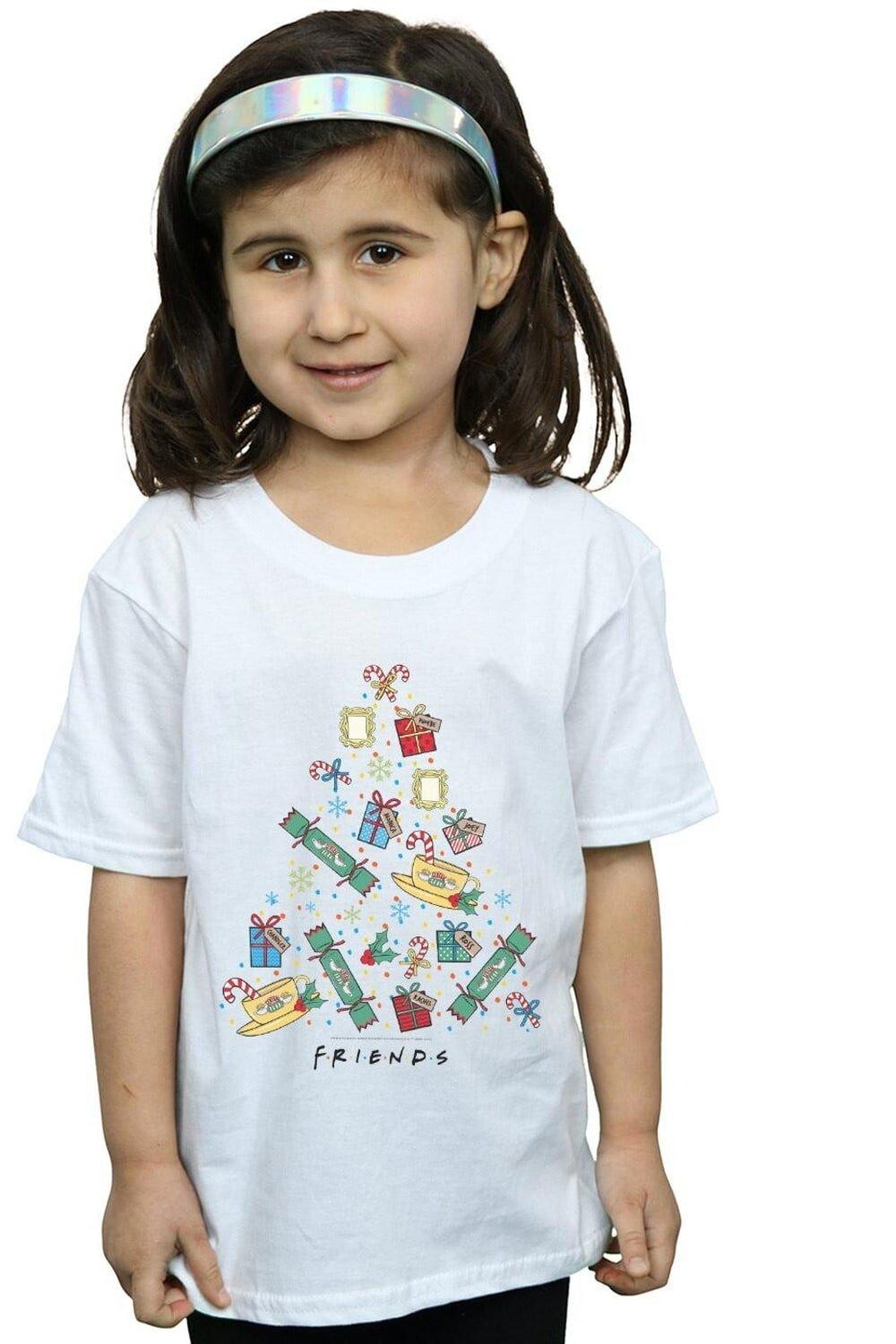 Хлопковая футболка «Рождественская елка» Friends, белый
Хлопковая футболка «Рождественская елка» Friends, белый