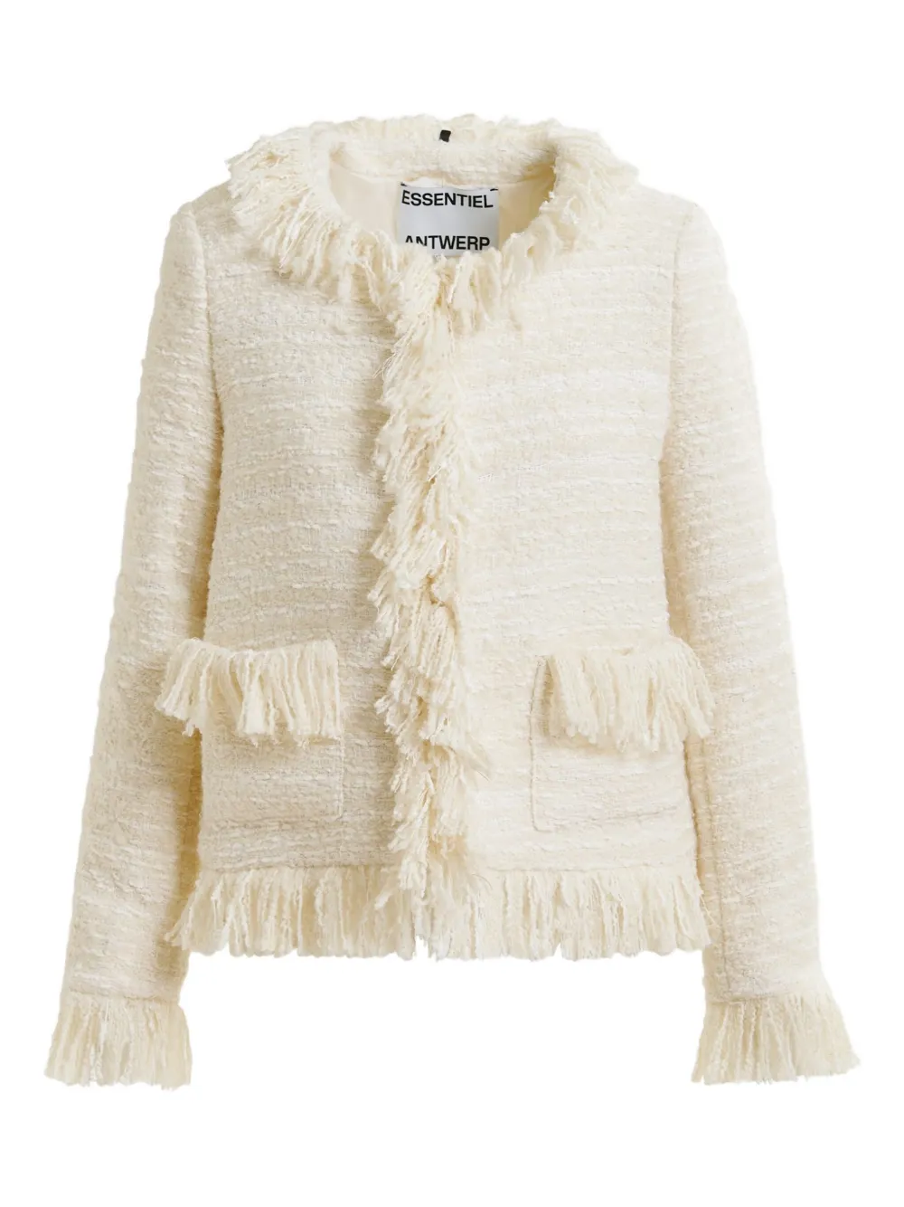 Твидовая куртка с бахромой Essentiel Antwerp, нейтральный, Серебристый, Твидовая куртка с бахромой Essentiel Antwerp, нейтральный
Твидовая куртка с бахромой Essentiel Antwerp, нейтральный, Серебристый, Твидовая куртка с бахромой Essentiel Antwerp, нейтральный