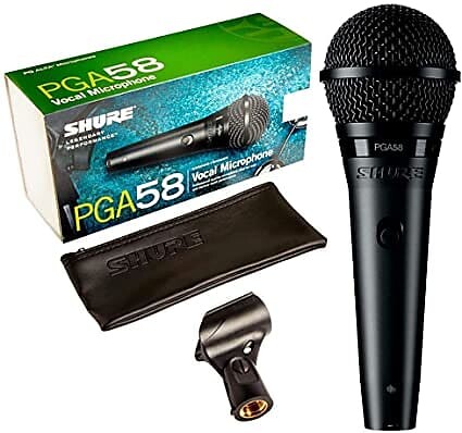 Кардиоидный динамический вокальный микрофон Shure PGA58-XLR
Кардиоидный динамический вокальный микрофон Shure PGA58-XLR
