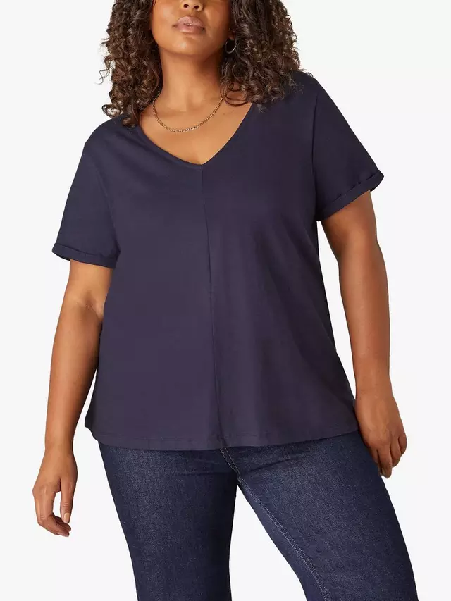 Футболка Live Unlimited Curve Cotton Slub V-Neck, темно-синий
Футболка Live Unlimited Curve Cotton Slub V-Neck, темно-синий