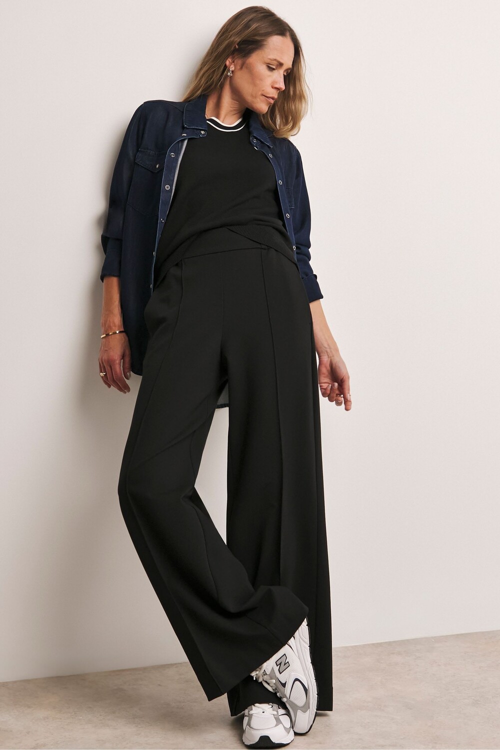 Широкие брюки Anthology ponte pull on Jd Williams, черный
Широкие брюки Anthology ponte pull on Jd Williams, черный