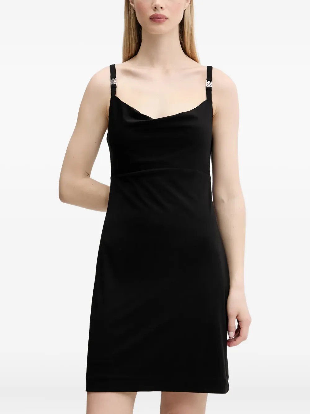 Мини-платье с круглым вырезом HUGO, черный
Мини-платье с круглым вырезом HUGO, черный