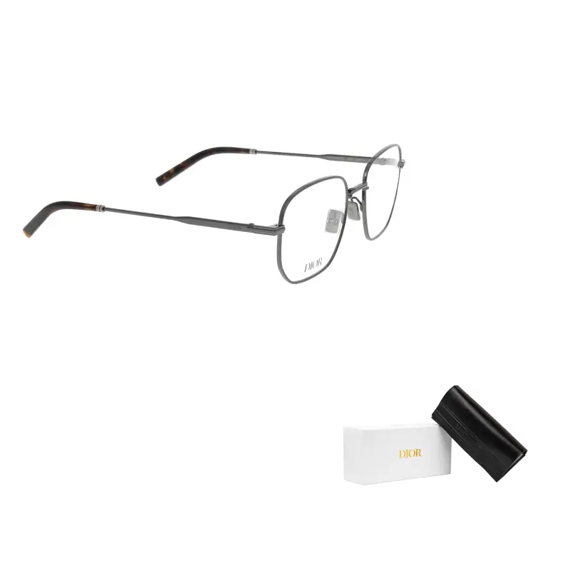 DIOR Металлическая оправа для очков неправильной формы мужская серебристо-серая, Silver Gray