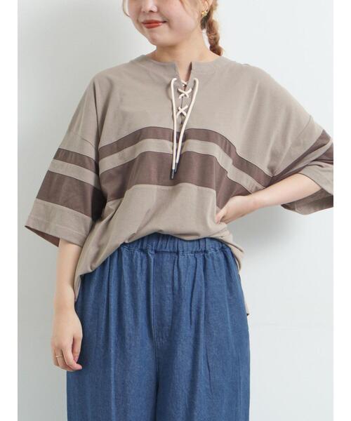 Футболка в полоску со шнуровкой SM2, коричневый
Футболка в полоску со шнуровкой SM2, коричневый