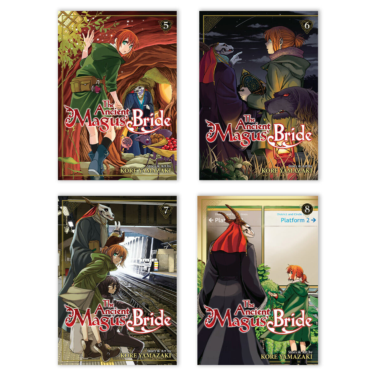 Манга The Ancient Magus Bride Manga (5-8) Bundle 
Манга The Ancient Magus Bride Manga (5-8) Bundle