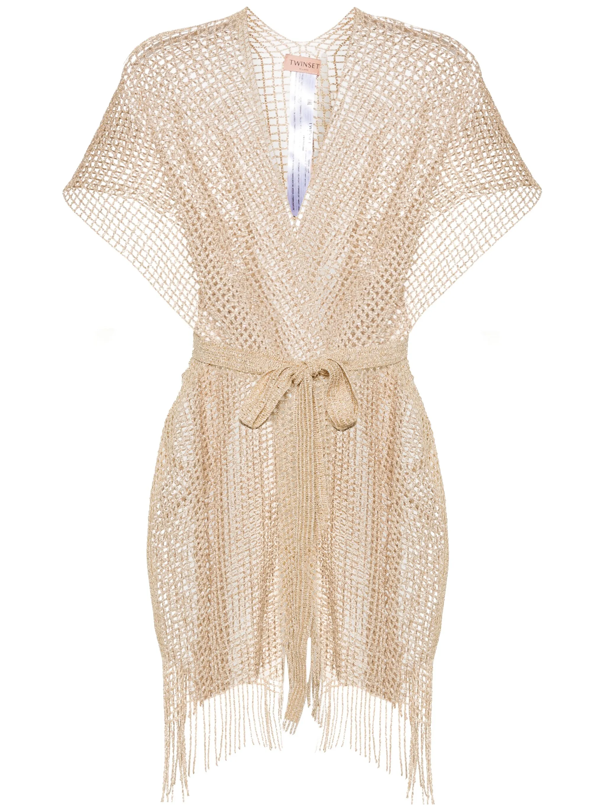 Жилет из ткани ламе Twinset, золотистый
Жилет из ткани ламе Twinset, золотистый