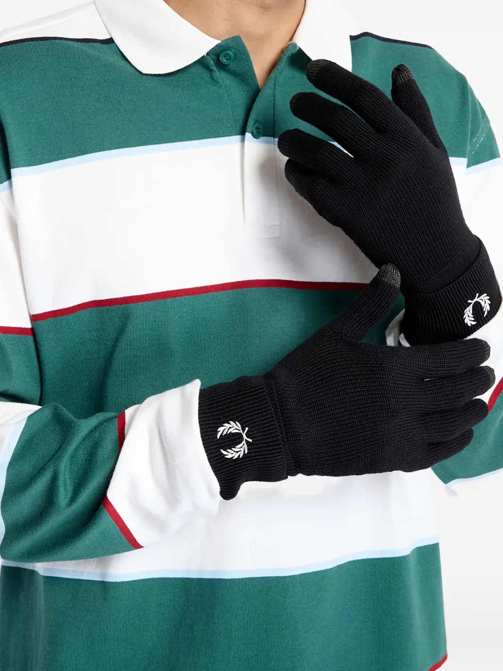 Перчатки из смеси мериноса Fred Perry, черный
Перчатки из смеси мериноса Fred Perry, черный