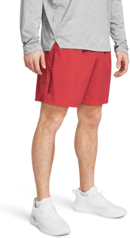 Шорты Under Armour Woven Wordmark, (814) Red Solstice/Black
Шорты Under Armour Woven Wordmark, (814) Red Solstice/Black