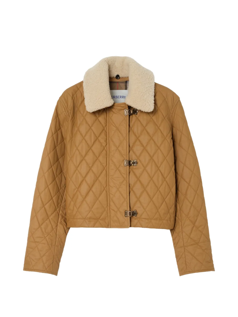 Стеганая куртка с воротником из овчины Burberry, коричневый
Стеганая куртка с воротником из овчины Burberry, коричневый