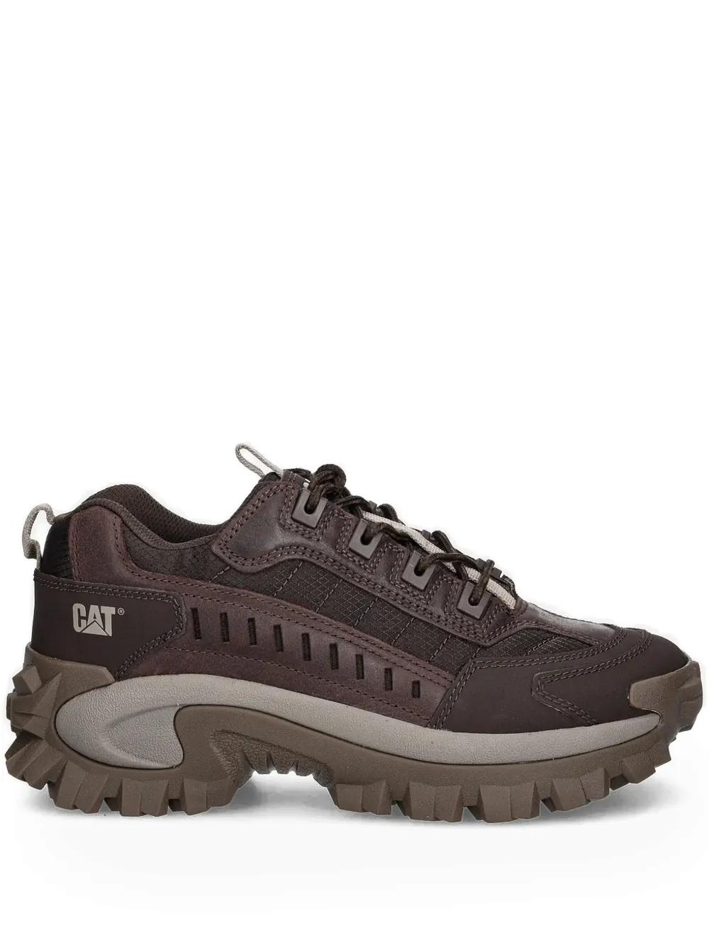 Кроссовки из кожи со шнуровкой и вставками caterpillar, коричневый
Кроссовки из кожи со шнуровкой и вставками caterpillar, коричневый