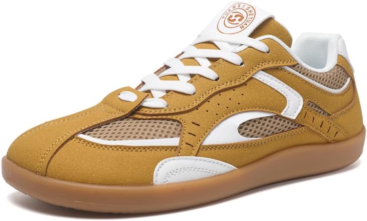 Беговые кроссовки, ретро спортивные с сетчатым верхом и подошвой из резины, цвета загара и зеленый, дышащий дизайн для тренировок Generic
Беговые кроссовки, ретро спортивные с сетчатым верхом и подошвой из резины, цвета загара и зеленый, дышащий дизайн для тренировок Generic