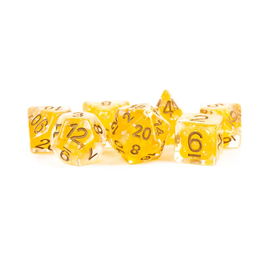 Poly Set Pearl – цитрин с медью (7), Resin Dice - Assorted (Metallic Dice Games) 
Poly Set Pearl – цитрин с медью (7), Resin Dice - Assorted (Metallic Dice Games)