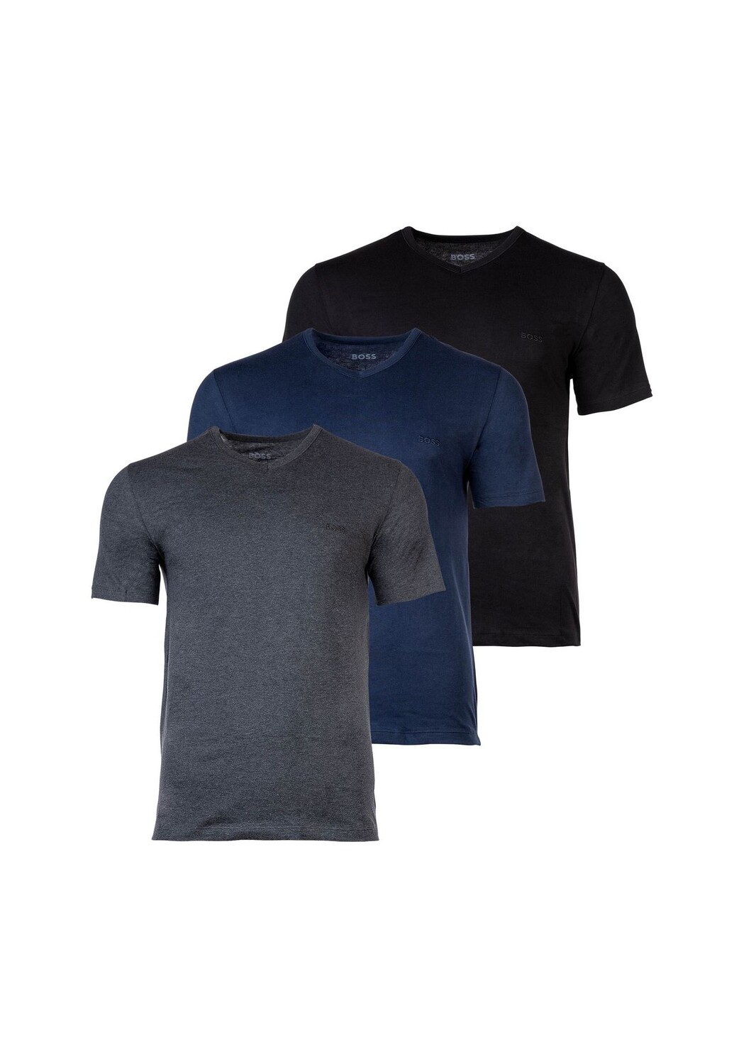 Футболка мужская, 3 шт. - TShirtVN 3P Classic, майка, V-образный вырез, хлопок BOSS, цвет Blau Grau Schwarz
Футболка мужская, 3 шт. - TShirtVN 3P Classic, майка, V-образный вырез, хлопок BOSS, цвет Blau Grau Schwarz