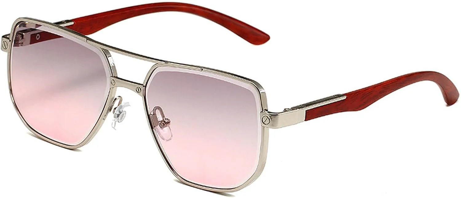 Ретро-солнцезащитные очки-пилот для женщин и мужчин, классические винтажные солнцезащитные очки в стиле 70-х, квадратные, с двойным оправой, из дерева mincl, C6
Ретро-солнцезащитные очки-пилот для женщин и мужчин, классические винтажные солнцезащитные очки в стиле 70-х, квадратные, с двойным оправой, из дерева mincl, C6