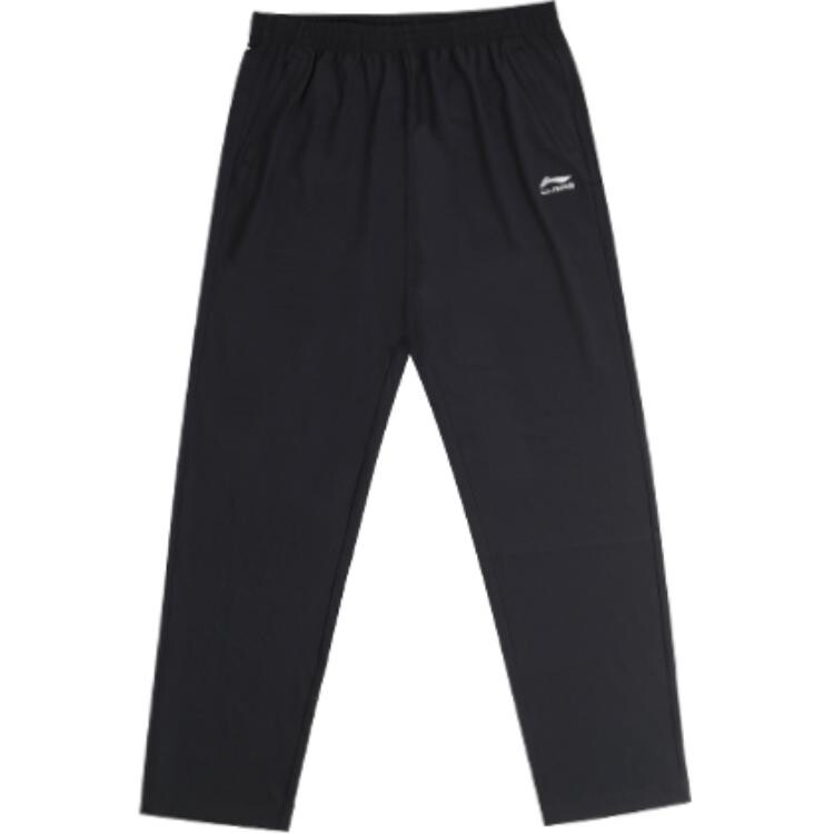 Трикотажные спортивные штаны унисекс черные Lining, черный 
Трикотажные спортивные штаны унисекс черные Lining, черный