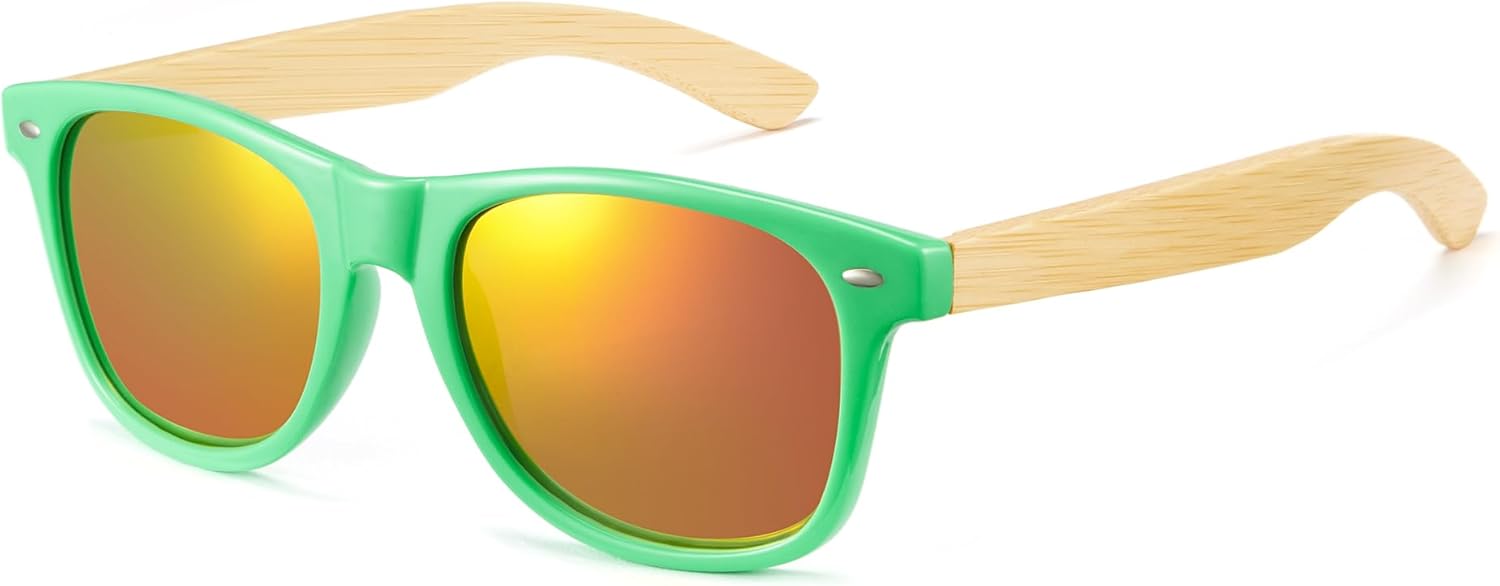 Деревянные солнцезащитные очки Cyxus для мужчин и женщин, поляризованные, с защитой от УФ-излучения, бамбуковая оправа, зеркальные, подарок 1109, Frame: Grass Green+ Lens: Orange
Деревянные солнцезащитные очки Cyxus для мужчин и женщин, поляризованные, с защитой от УФ-излучения, бамбуковая оправа, зеркальные, подарок 1109, Frame: Grass Green+ Lens: Orange