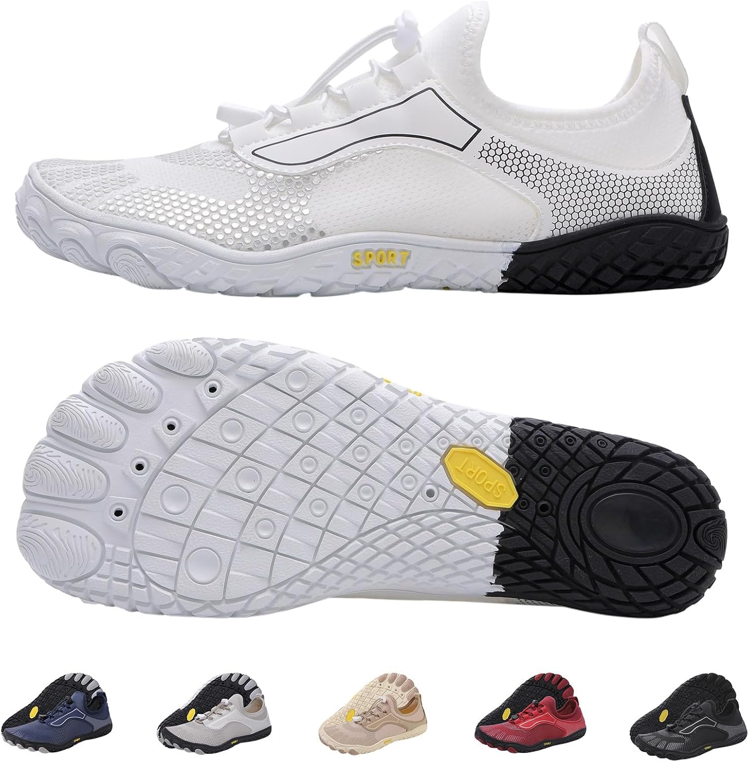 Кроссовки для пеших прогулок женские и мужские, здоровая и нескользящая обувь для воды для женщин и мужчин, кроссовки с широким носком, унисекс, для пляжа и бассейна Kiyenus, белый
Кроссовки для пеших прогулок женские и мужские, здоровая и нескользящая обувь для воды для женщин и мужчин, кроссовки с широким носком, унисекс, для пляжа и бассейна Kiyenus, белый