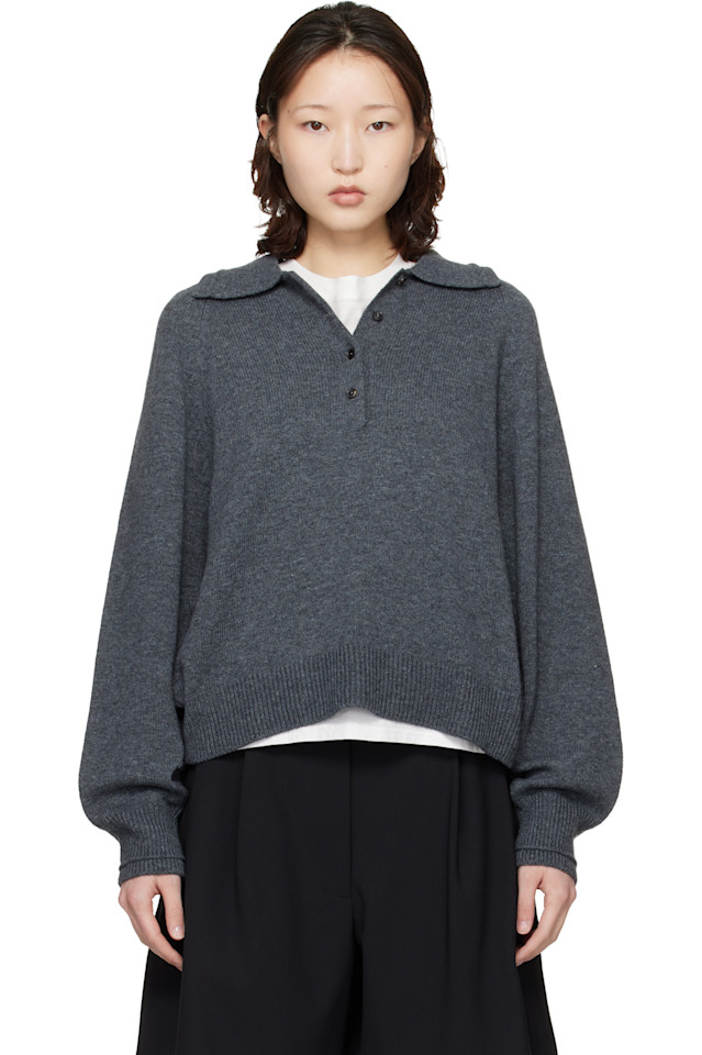 Cordera Серая рубашка поло из мериносовой шерсти
Cordera Серая рубашка поло из мериносовой шерсти