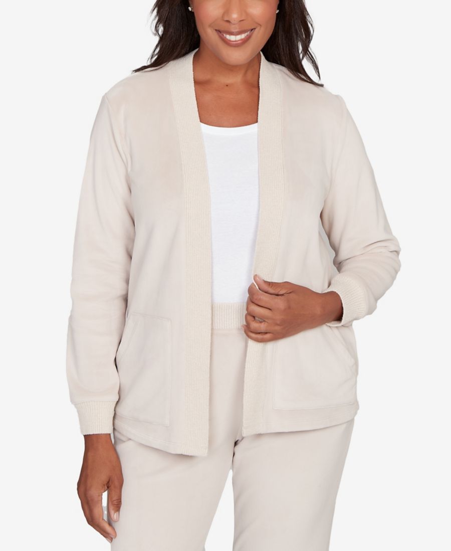 Кардиган Petite Calm Luxe с открытой передней частью и ребристой отделкой Alfred Dunner, Alabaster
Кардиган Petite Calm Luxe с открытой передней частью и ребристой отделкой Alfred Dunner, Alabaster