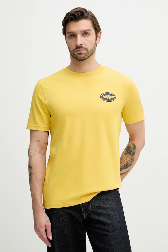 Хлопковая футболка Tommy Hilfiger, желтый
Хлопковая футболка Tommy Hilfiger, желтый