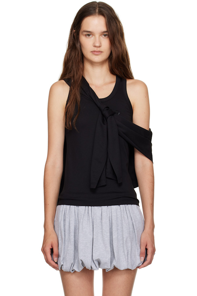 Вязаный топ с узлами Coperni, черный
Вязаный топ с узлами Coperni, черный