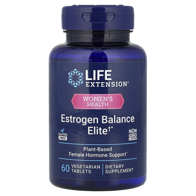 Life Extension, Women's Health, Estrogen Balance Elite, 60 вегетарианских таблеток
Life Extension, Women's Health, Estrogen Balance Elite, 60 вегетарианских таблеток