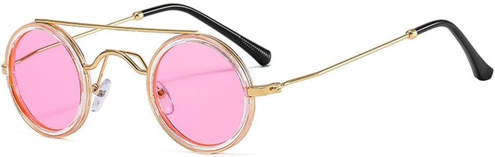 Модные маленькие круглые солнцезащитные очки для женщин в винтажном стиле с прозрачными линзами цвета океана, солнцезащитные очки UV400 для мужчин в стиле панк KTUCN, Transparent Pink
Модные маленькие круглые солнцезащитные очки для женщин в винтажном стиле с прозрачными линзами цвета океана, солнцезащитные очки UV400 для мужчин в стиле панк KTUCN, Transparent Pink