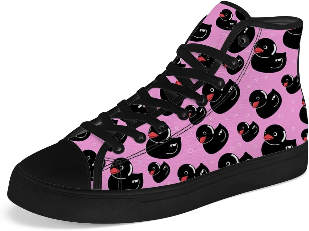 Кеды на высокой подошве Chebing с уткой для мужчин и женщин, мультяшные кеды на высокой подошве, шнуровка, повседневная обувь, подарки для девушек и мальчиков, черный
Кеды на высокой подошве Chebing с уткой для мужчин и женщин, мультяшные кеды на высокой подошве, шнуровка, повседневная обувь, подарки для девушек и мальчиков, черный