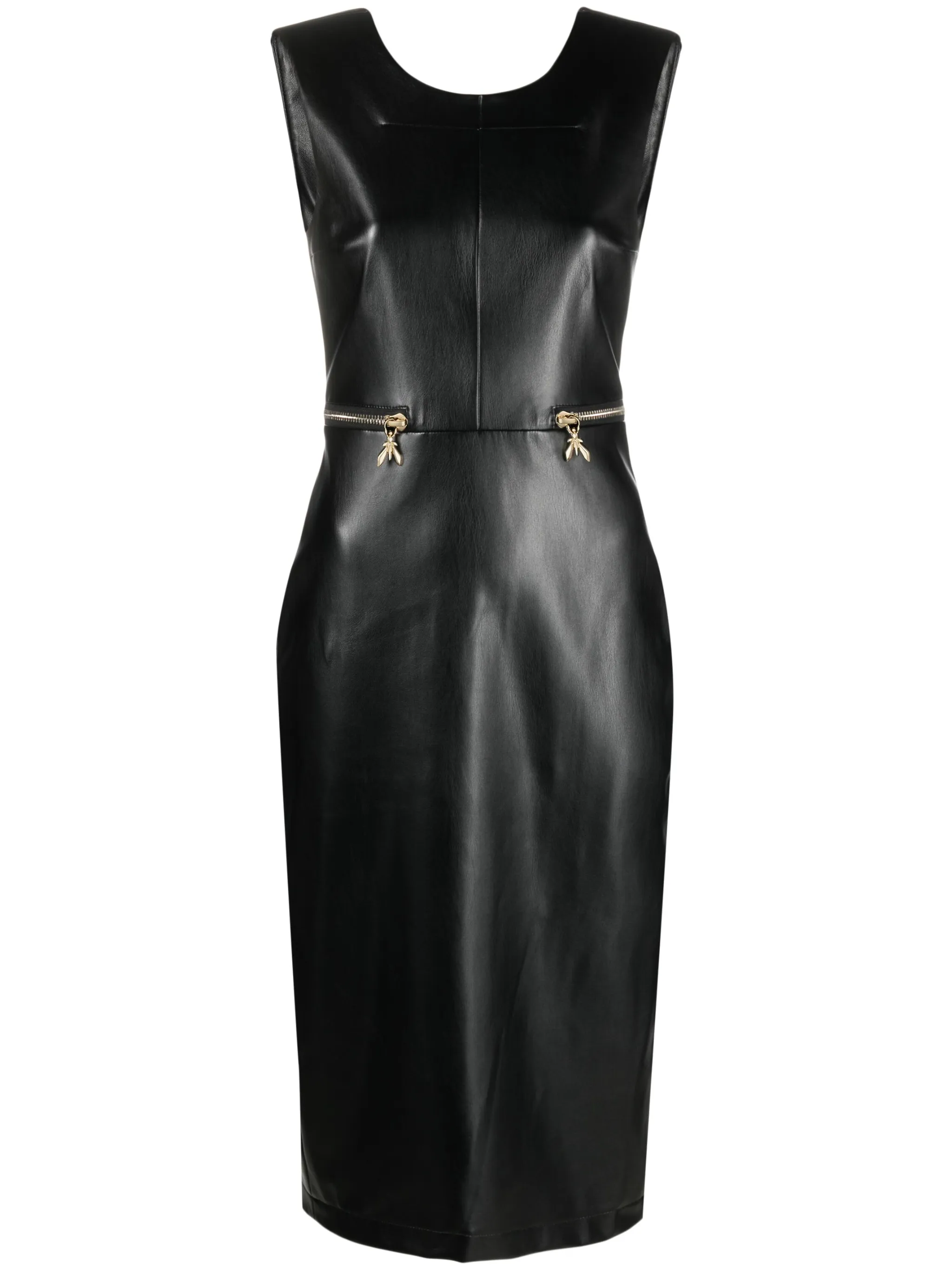 Лакированное платье миди с молниями Patrizia Pepe, черный
Лакированное платье миди с молниями Patrizia Pepe, черный