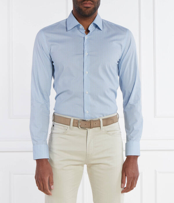 Рубашка мужская Boss облегающего кроя, голубой
Рубашка мужская Boss облегающего кроя, голубой