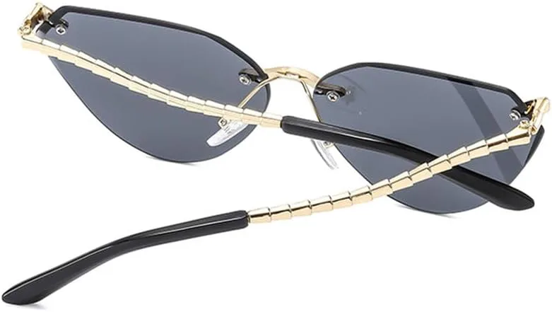 Женские солнцезащитные очки «кошачий глаз» без оправы, роскошные, модные, с металлической оправой, винтажные, с защитой от УФ-излучения UV400 HVTVTLA, C1blackgray
Женские солнцезащитные очки «кошачий глаз» без оправы, роскошные, модные, с металлической оправой, винтажные, с защитой от УФ-излучения UV400 HVTVTLA, C1blackgray