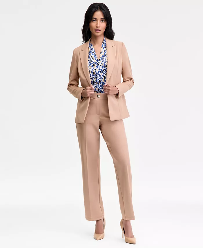 Женские прямые брюки со средней посадкой и имитацией гульфика, стандартные и миниатюрные Kasper, коричневый/бежевый
Женские прямые брюки со средней посадкой и имитацией гульфика, стандартные и миниатюрные Kasper, коричневый/бежевый