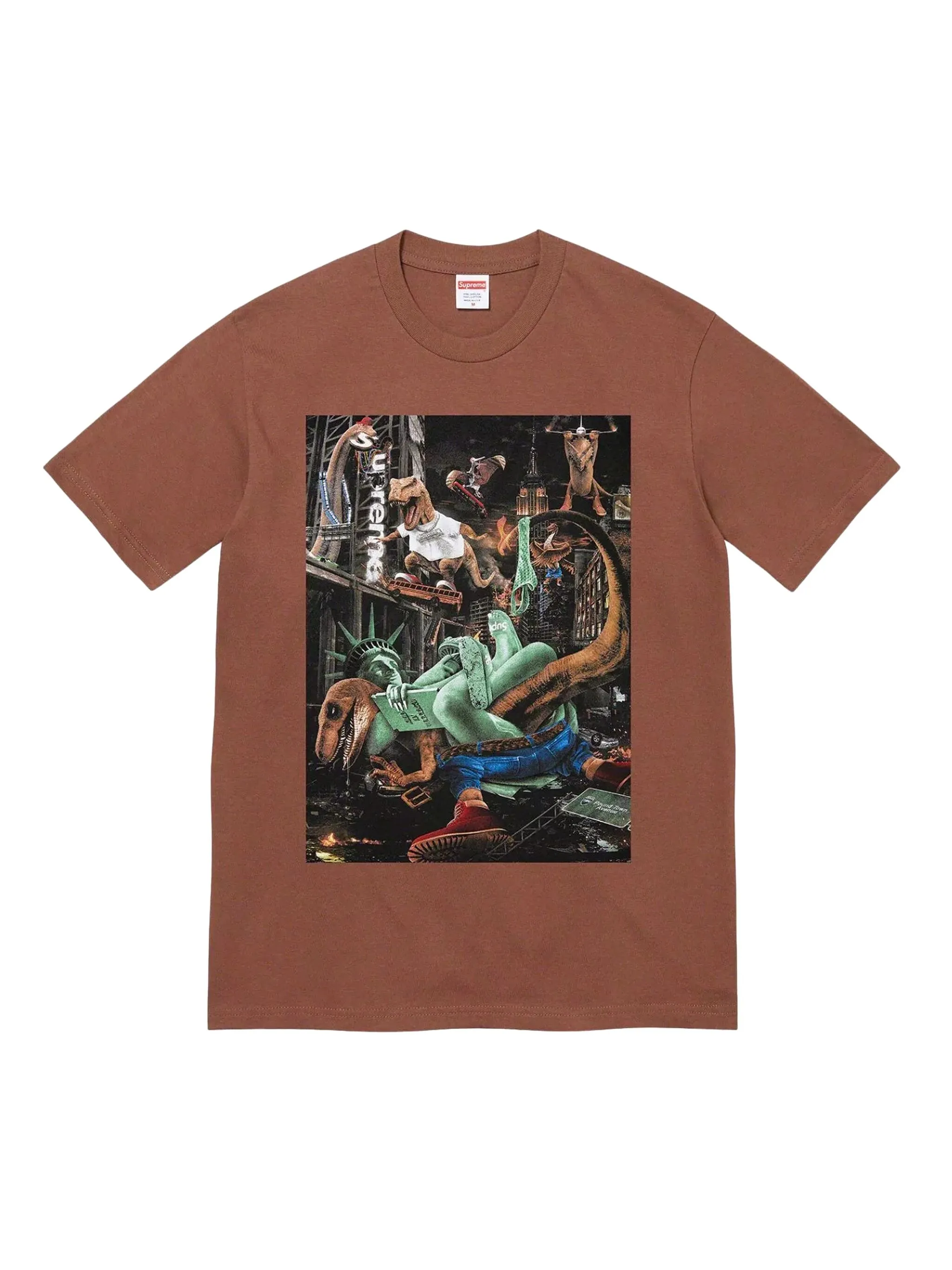 Футболка T-Rex с графичным принтом Supreme, коричневый
Футболка T-Rex с графичным принтом Supreme, коричневый