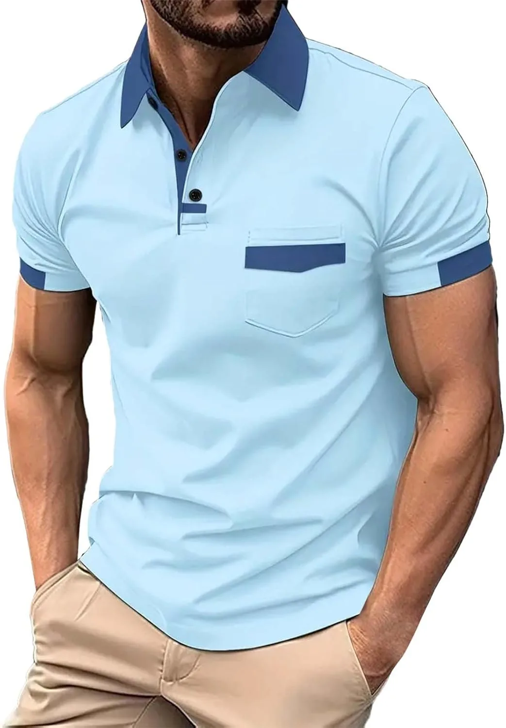 Мужская поло с цветными блоками — короткий рукав LCMTWX
Мужская поло с цветными блоками — короткий рукав LCMTWX