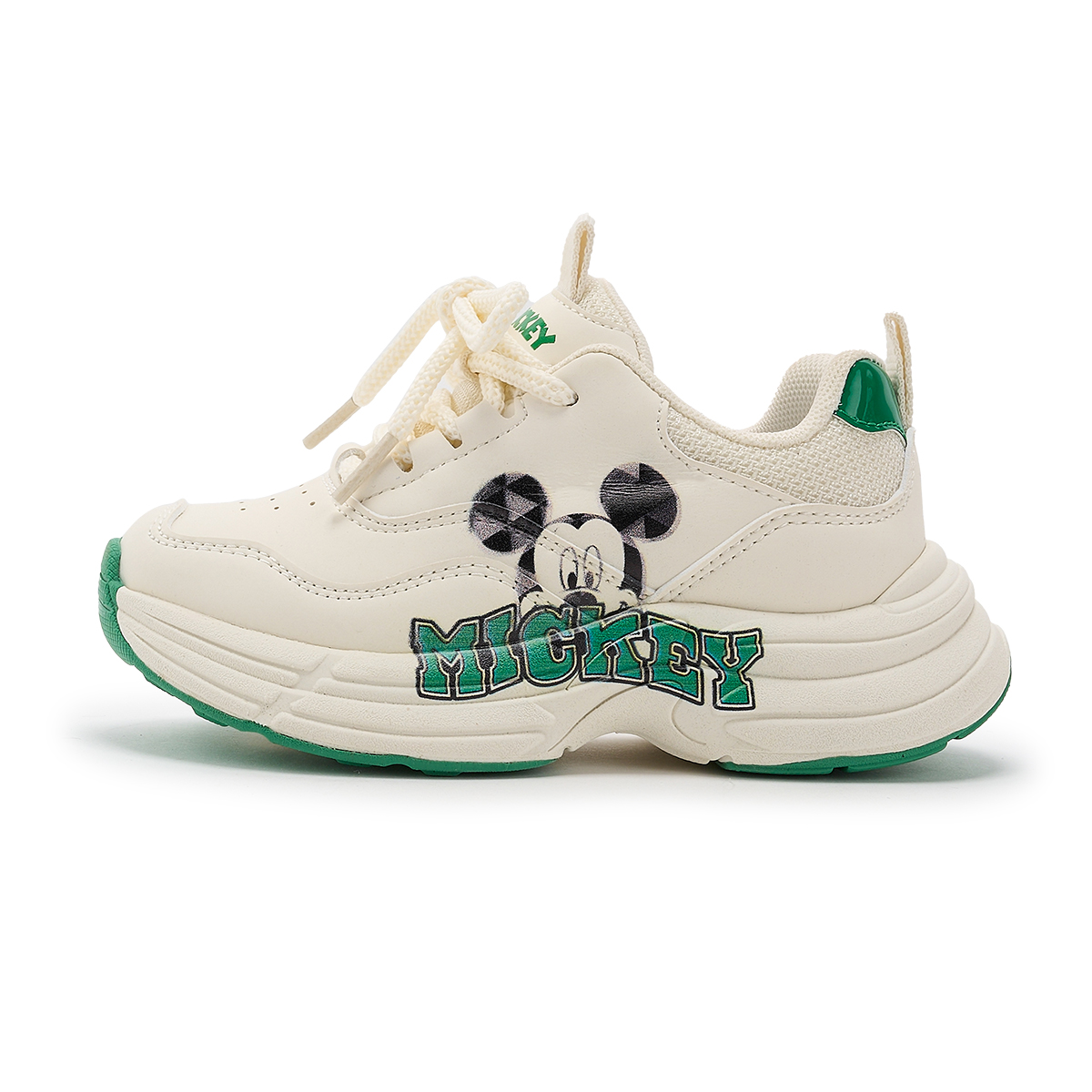 Микки серия противоударные нескользящие низкие детские повседневные кроссовки Disney, бежевый/зеленый
Микки серия противоударные нескользящие низкие детские повседневные кроссовки Disney, бежевый/зеленый