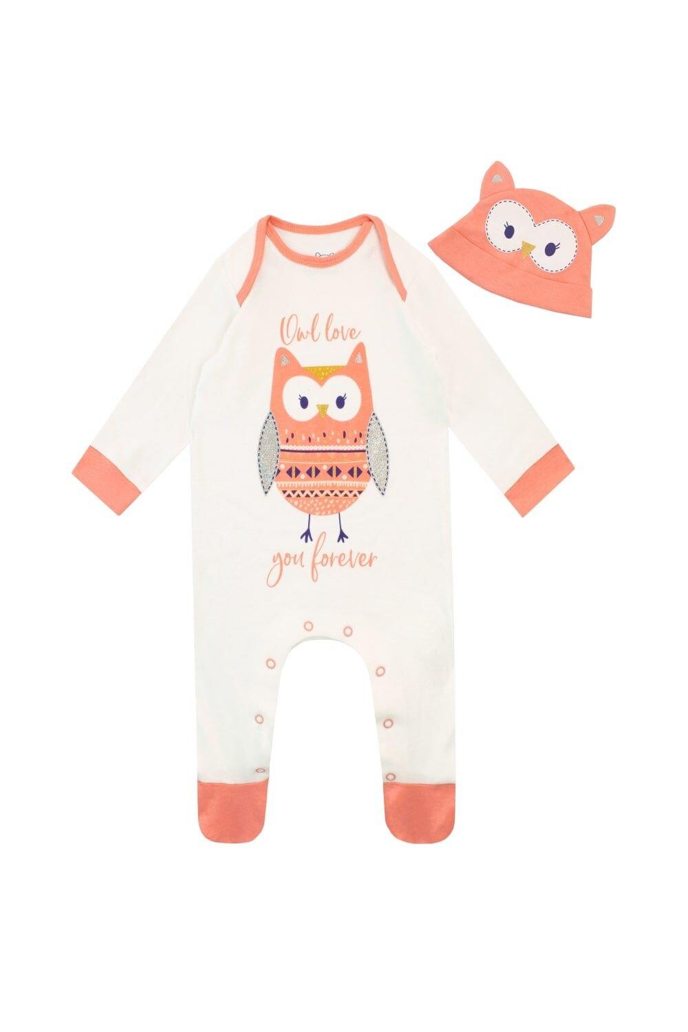 Комплект из комбинезона и шапочки Baby Owl Love You Forever Harry Bear, оранжевый
Комплект из комбинезона и шапочки Baby Owl Love You Forever Harry Bear, оранжевый