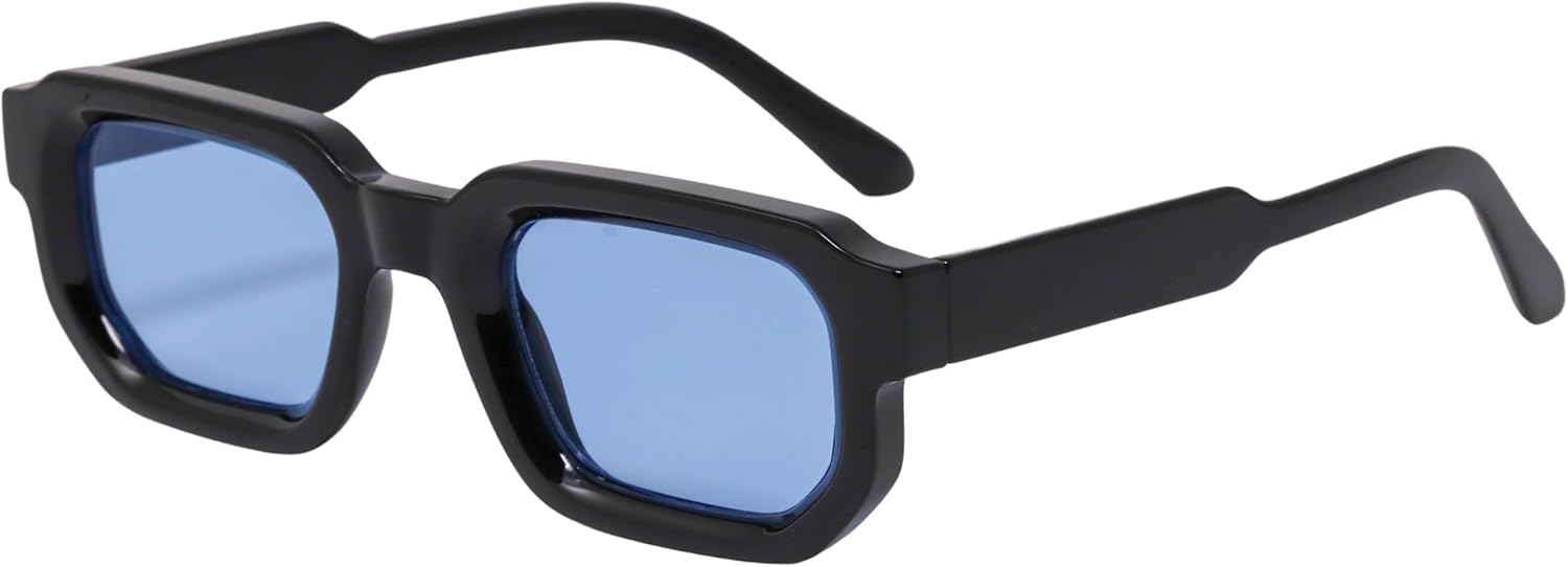 Модные винтажные квадратные солнцезащитные очки для мужчин и женщин, стильные массивные прямоугольные солнцезащитные очки в стиле ретро-панк, защита от ультрафиолета UV400 RAVI EYEWEAR, Black Blue
Модные винтажные квадратные солнцезащитные очки для мужчин и женщин, стильные массивные прямоугольные солнцезащитные очки в стиле ретро-панк, защита от ультрафиолета UV400 RAVI EYEWEAR, Black Blue