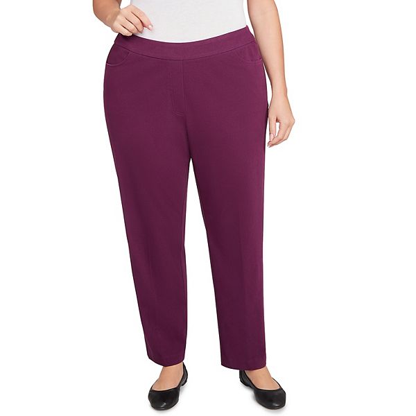 Брюки укороченные приталенные из твила Plus size Alfred Dunner, Plum
Брюки укороченные приталенные из твила Plus size Alfred Dunner, Plum
