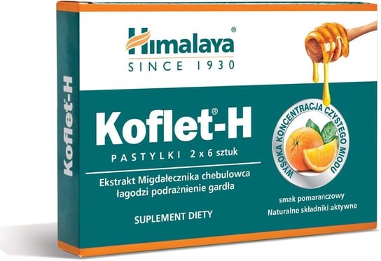 Himalaya КОФЛЕТ-Н, пастилки со вкусом апельсина, 2х6 шт. 
Himalaya КОФЛЕТ-Н, пастилки со вкусом апельсина, 2х6 шт.