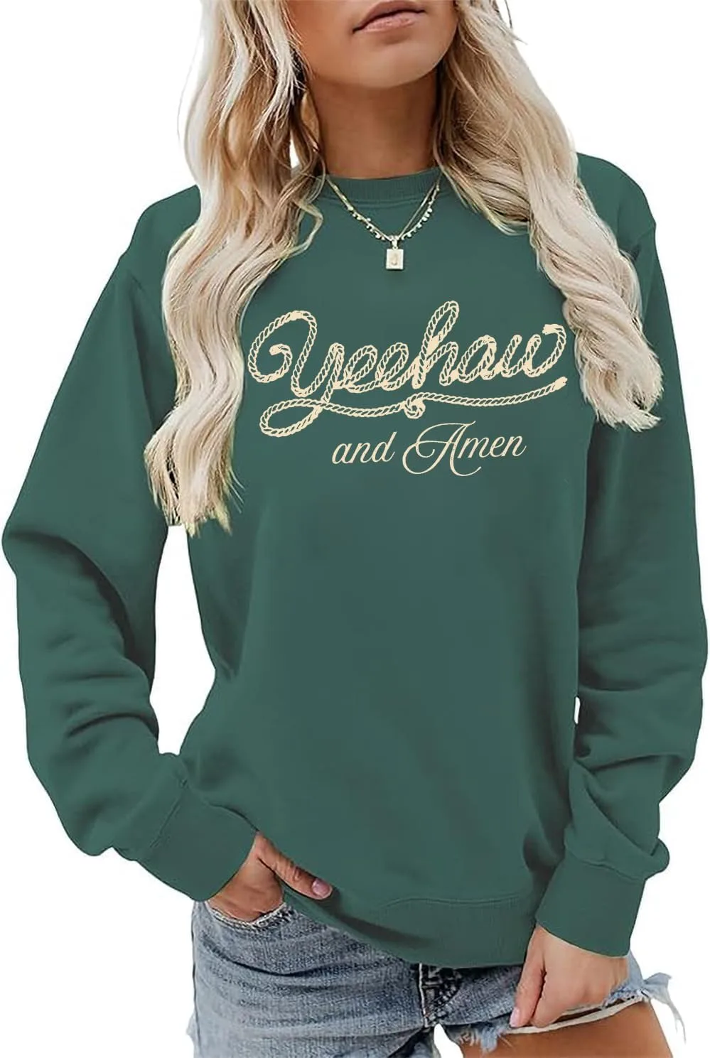 Толстовка Western Yeehaw And Amen с длинным рукавом Cynvor
Толстовка Western Yeehaw And Amen с длинным рукавом Cynvor