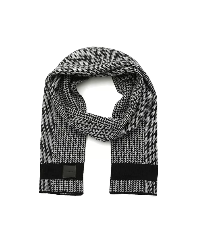 Мужской шарф со смешанным узором Calvin Klein, черный
Мужской шарф со смешанным узором Calvin Klein, черный