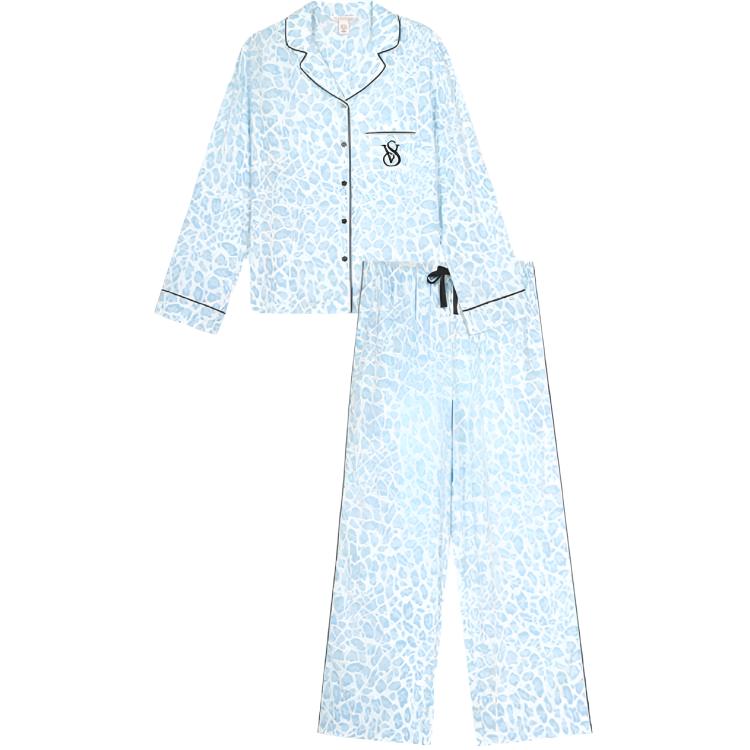 Пижамный комплект плотная текстура легкий струящийся женский Victoria's Secret, синий
Пижамный комплект плотная текстура легкий струящийся женский Victoria's Secret, синий