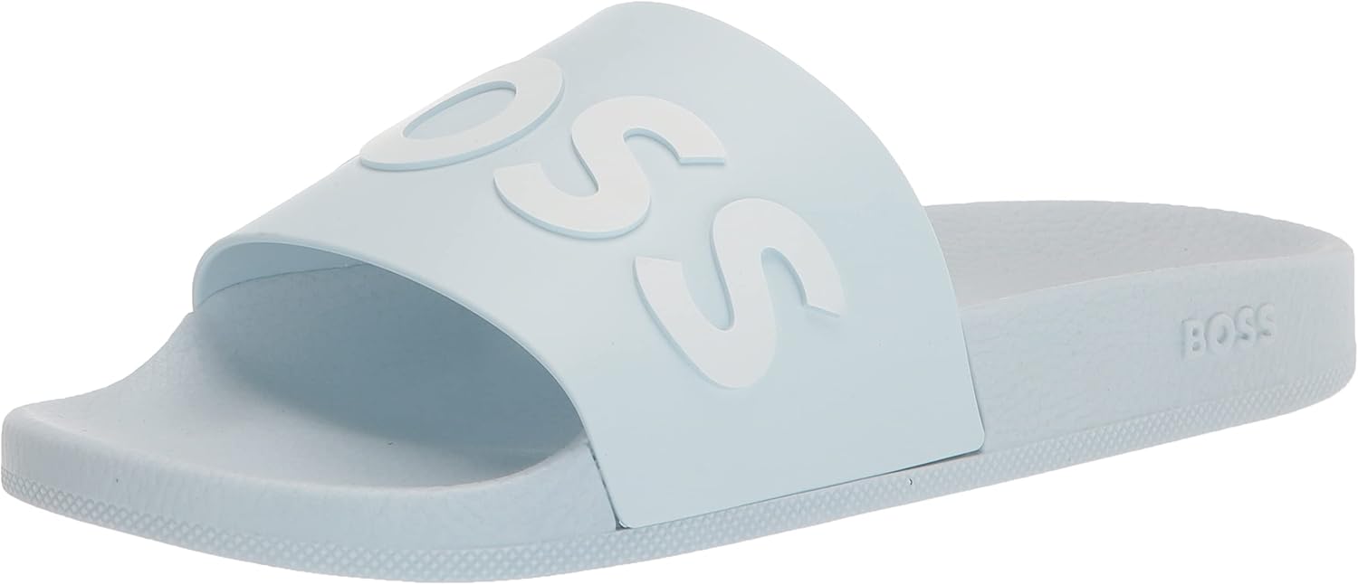 BOSS Мужские слайды с логотипом Bold, Pastal Blue
BOSS Мужские слайды с логотипом Bold, Pastal Blue