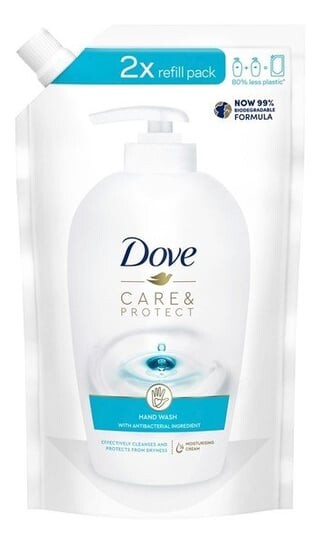 Питательное жидкое мыло Dove Care & Protect — объем 500 мл
Питательное жидкое мыло Dove Care & Protect — объем 500 мл
