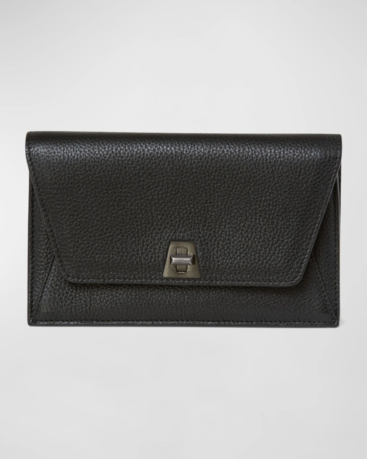 Кожаный клатч Anouk Cervo с цепочкой Akris, черный
Кожаный клатч Anouk Cervo с цепочкой Akris, черный