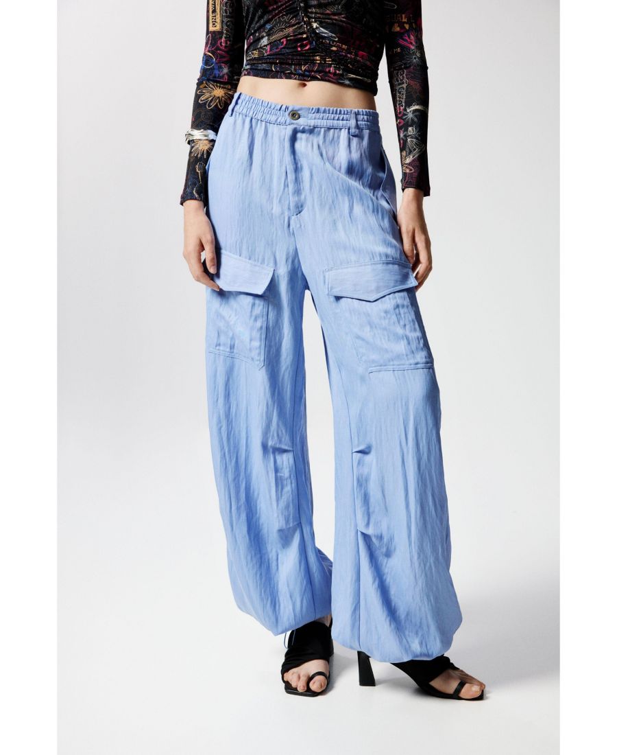 Женские брюки-карго с карманами Desigual, Light blue
Женские брюки-карго с карманами Desigual, Light blue